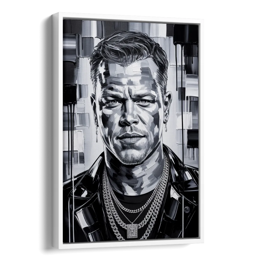 Bourne Focus Side - White Canvas Wall Art