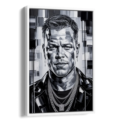 Bourne Focus Side - White Canvas Wall Art