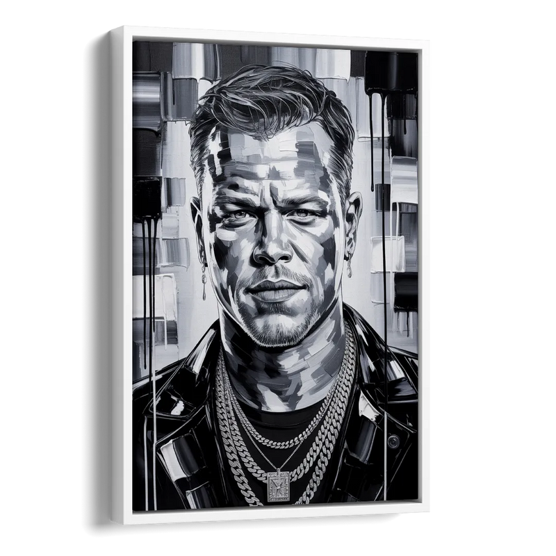 Bourne Focus Side - White Canvas Wall Art