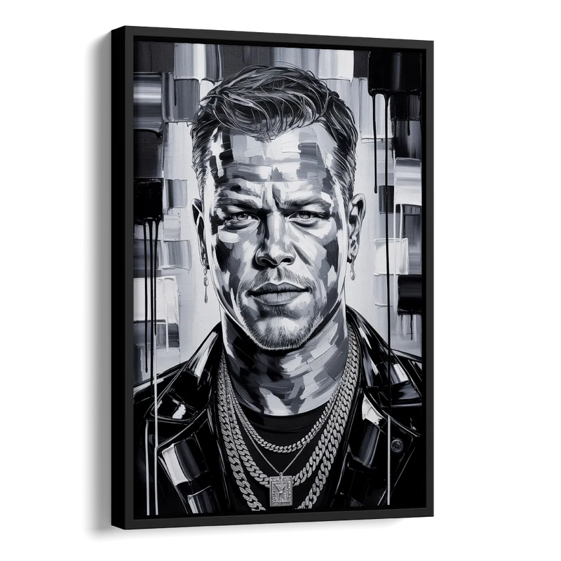 Bourne Focus Side - Black Canvas Wall Art