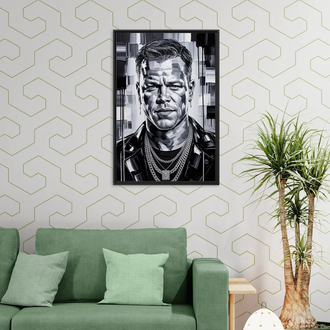 Bourne Focus - Living Room Black Frame Canvas