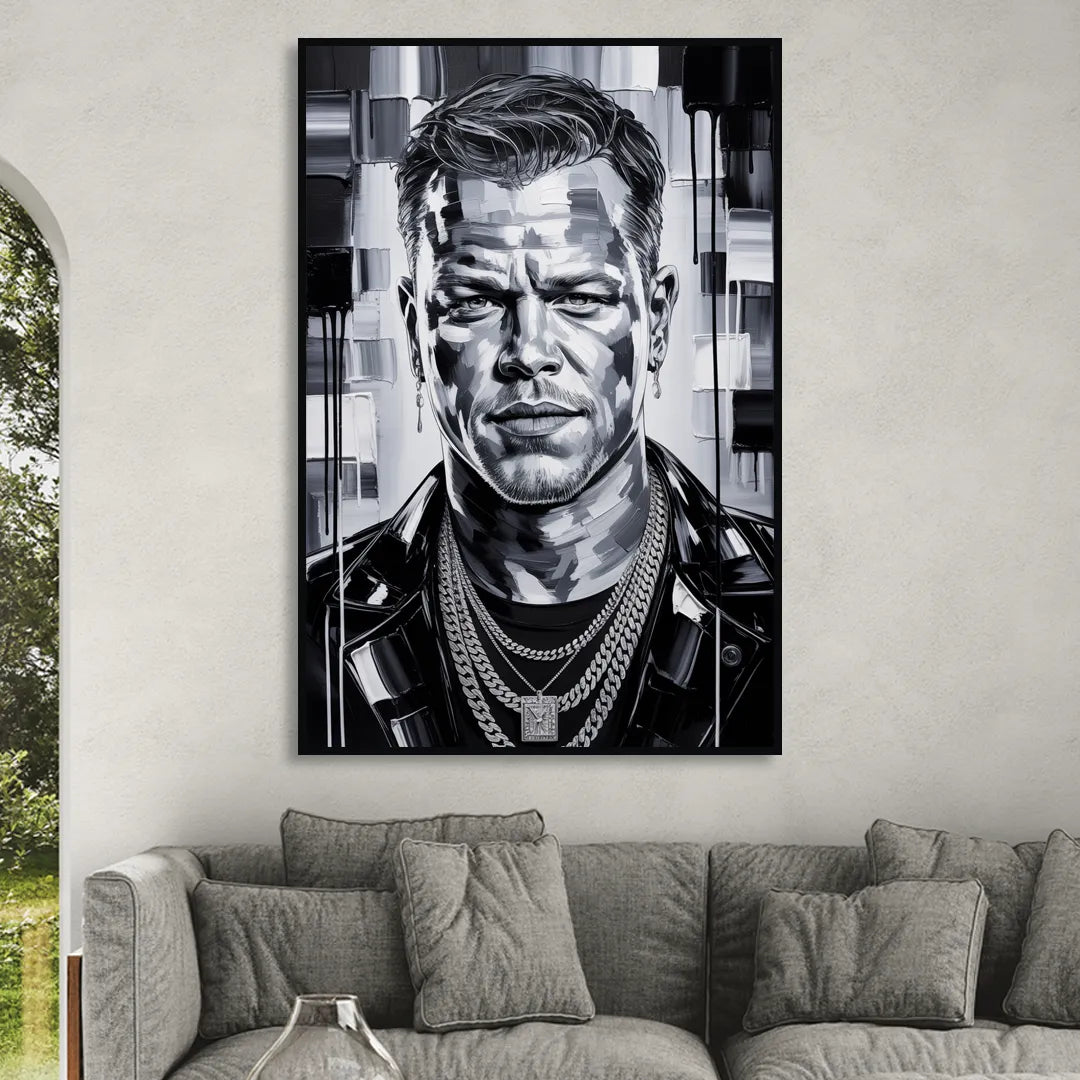 Bourne Focus Sitting Room - Black Canvas Wall Art