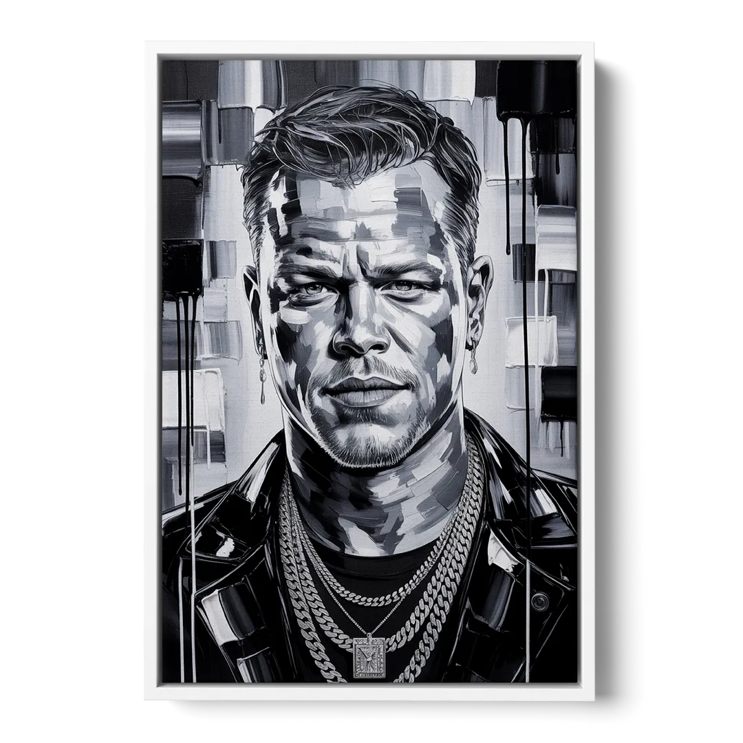 Bourne Focus Front - White Canvas Wall Art