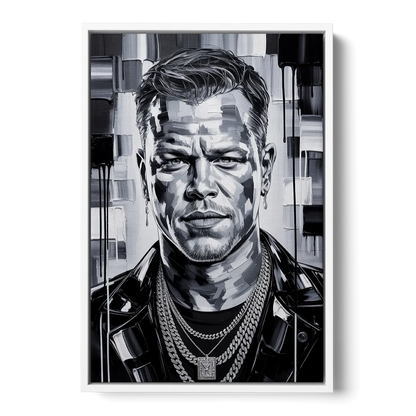 Bourne Focus Front - White Canvas Wall Art