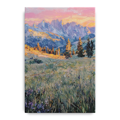Bozeman Bridger Range Front - Canvas Wall Art