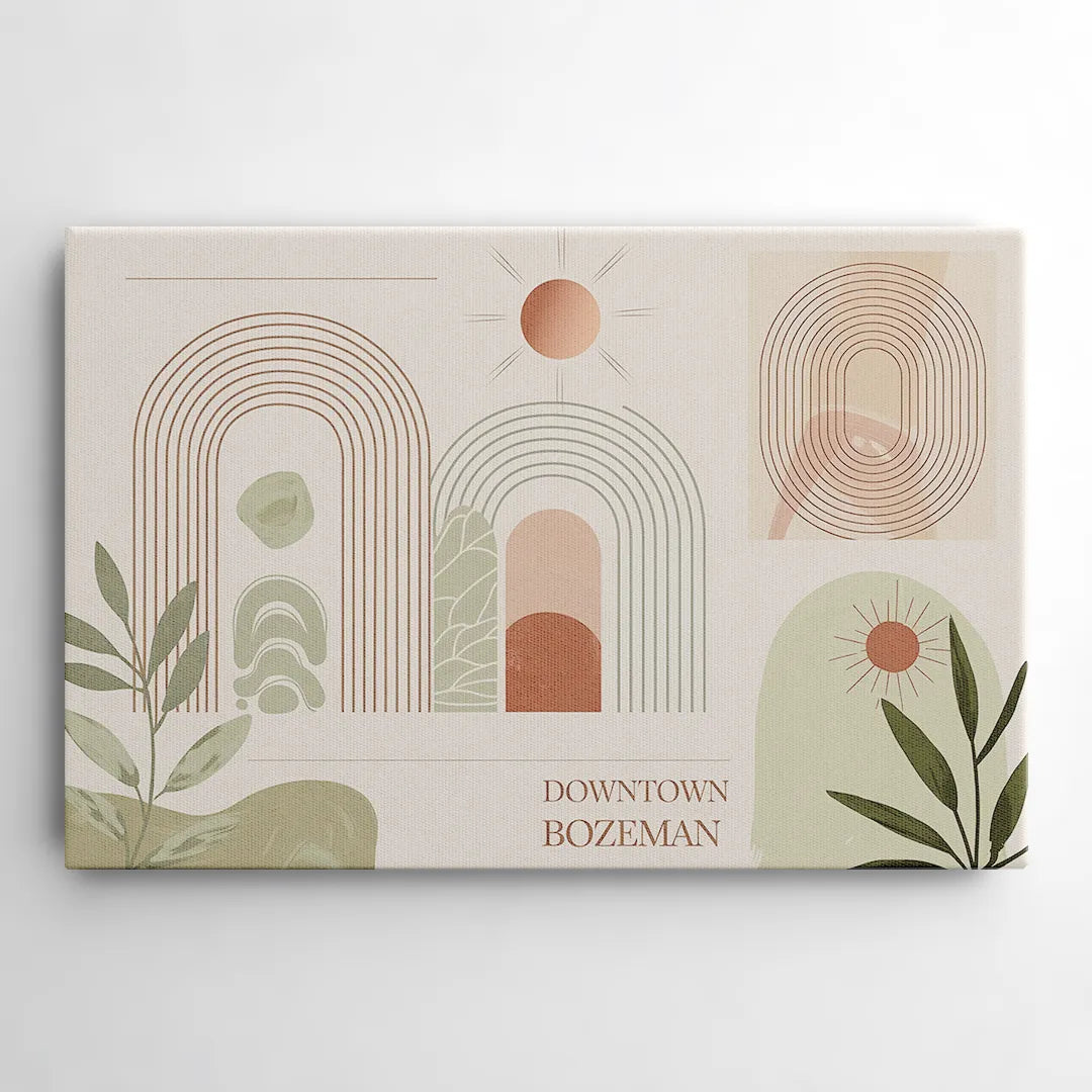 Bozeman Downtown Charm - Canvas Wall Art
