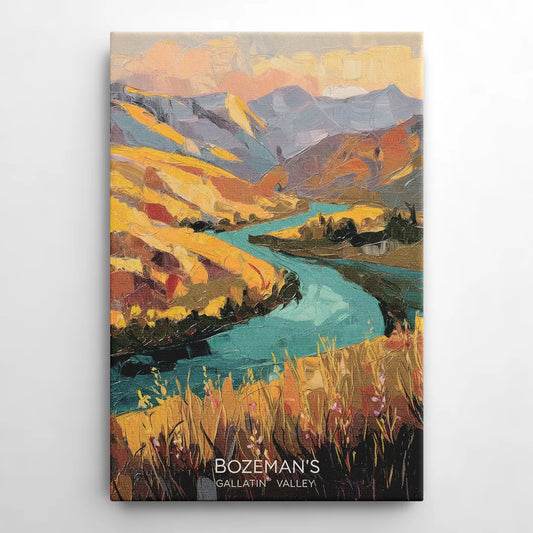 Bozeman Gallatin Valley - Canvas Wall Art