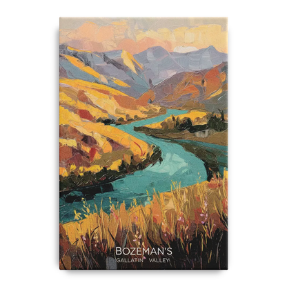 Bozeman Gallatin Valley Front - Canvas Wall Art