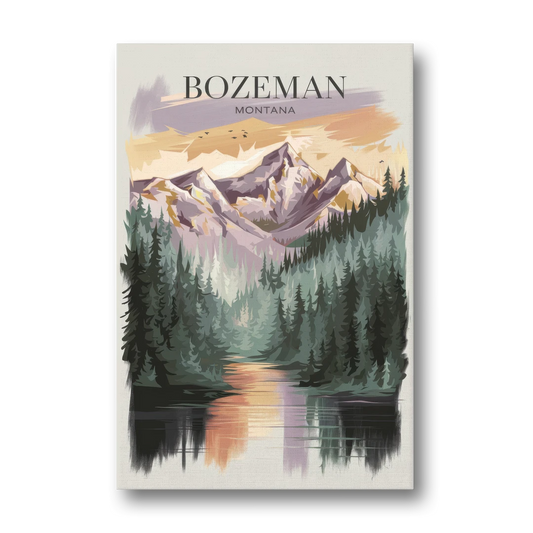 Bozeman Montana Wilderness - Canvas Wall Art - Front