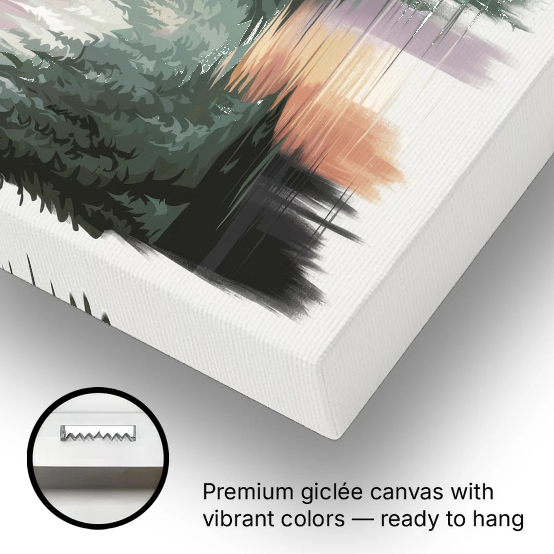 Bozeman Montana Wilderness - Canvas Wall Art - Gallery Wrap Corner