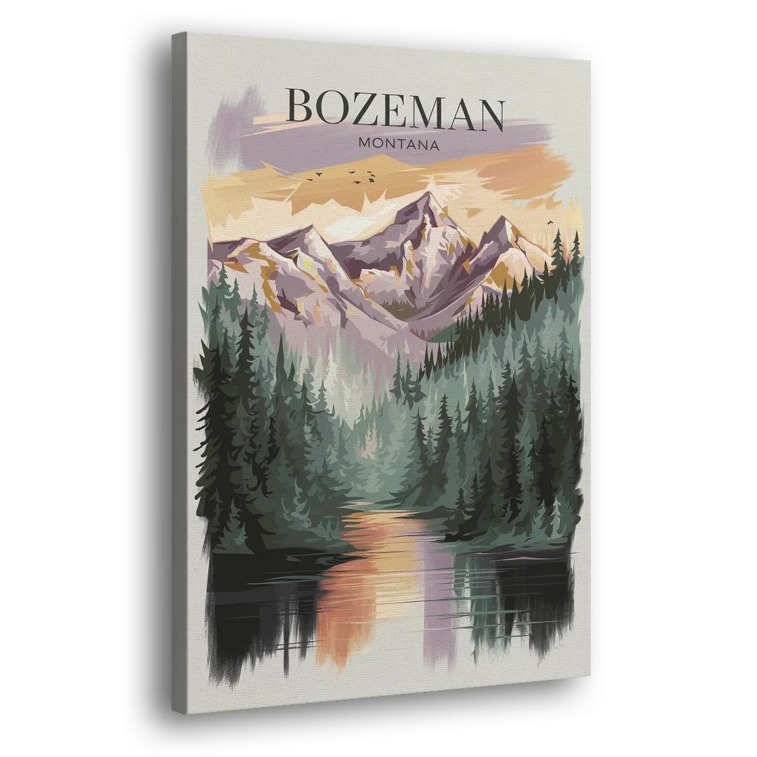 Bozeman Montana Wilderness Side - Canvas Wall Art