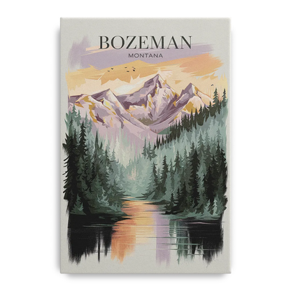 Bozeman Montana Wilderness Front - Canvas Wall Art