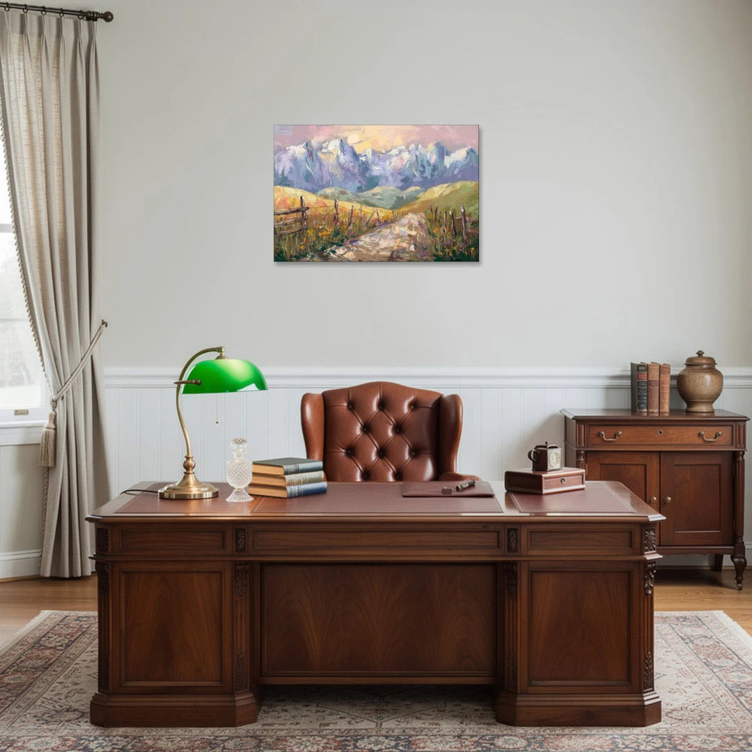Bozeman Mountain Views - Canvas Wall Art - Office - 30x20