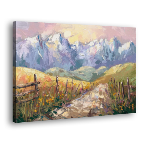 Bozeman Mountain Views - Canvas Wall Art - Side
