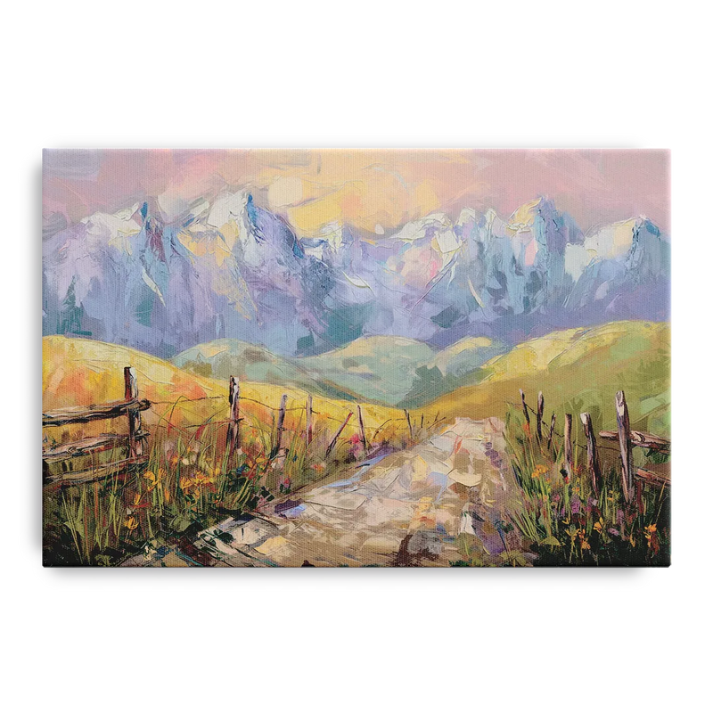 Bozeman Mountain Views Front - Canvas Wall Art