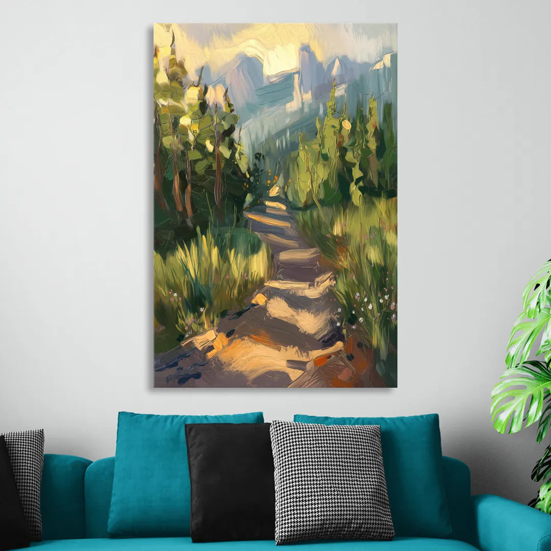 Bozeman Nature Trails Sitting Room - Canvas Wall Art
