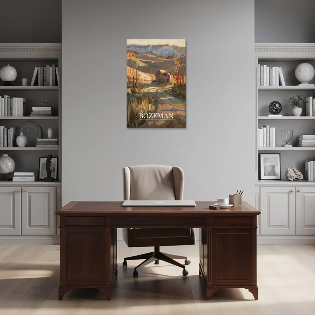 Bozeman Rustic Landscape - Canvas Wall Art - Office - 24x36