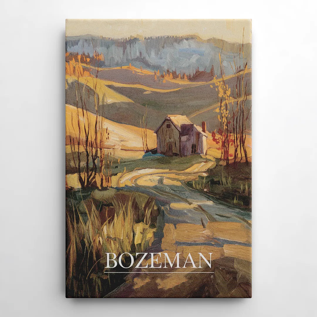 Bozeman Rustic Landscape - Canvas Wall Art