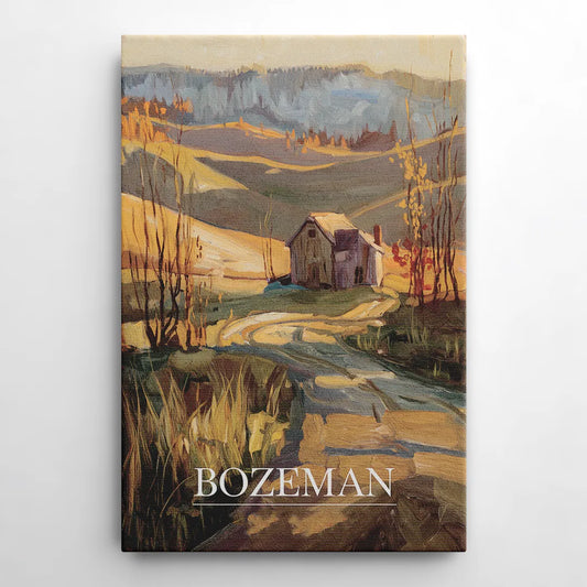 Bozeman Rustic Landscape - Canvas Wall Art