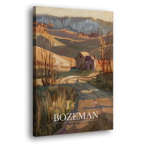 Bozeman Rustic Landscape - Canvas Wall Art