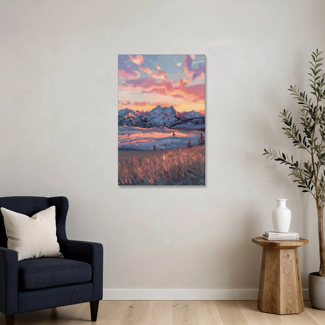 Bozeman Sunset Horizon - Canvas Wall Art - Sofa - 24x36