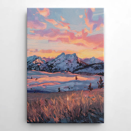 Bozeman Sunset Horizon - Canvas Wall Art