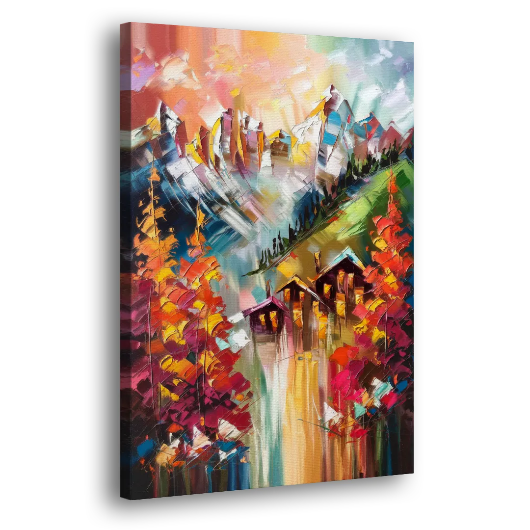 Breckenridge Alpine Landscape Side - Canvas Wall Art