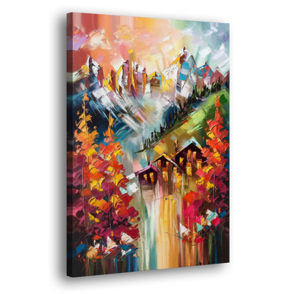 Breckenridge Alpine Landscape Side - Canvas Wall Art