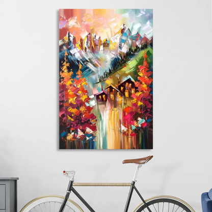 Breckenridge Alpine Landscape Sitting Room - Canvas Wall Art