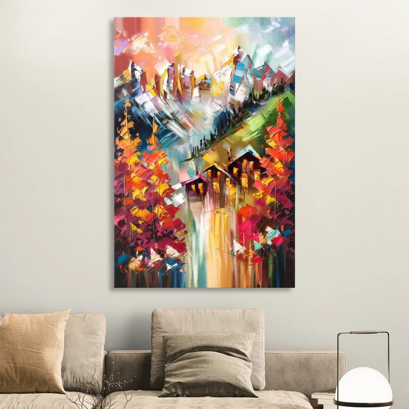 Breckenridge Alpine Landscape Living Room - Canvas Wall Art