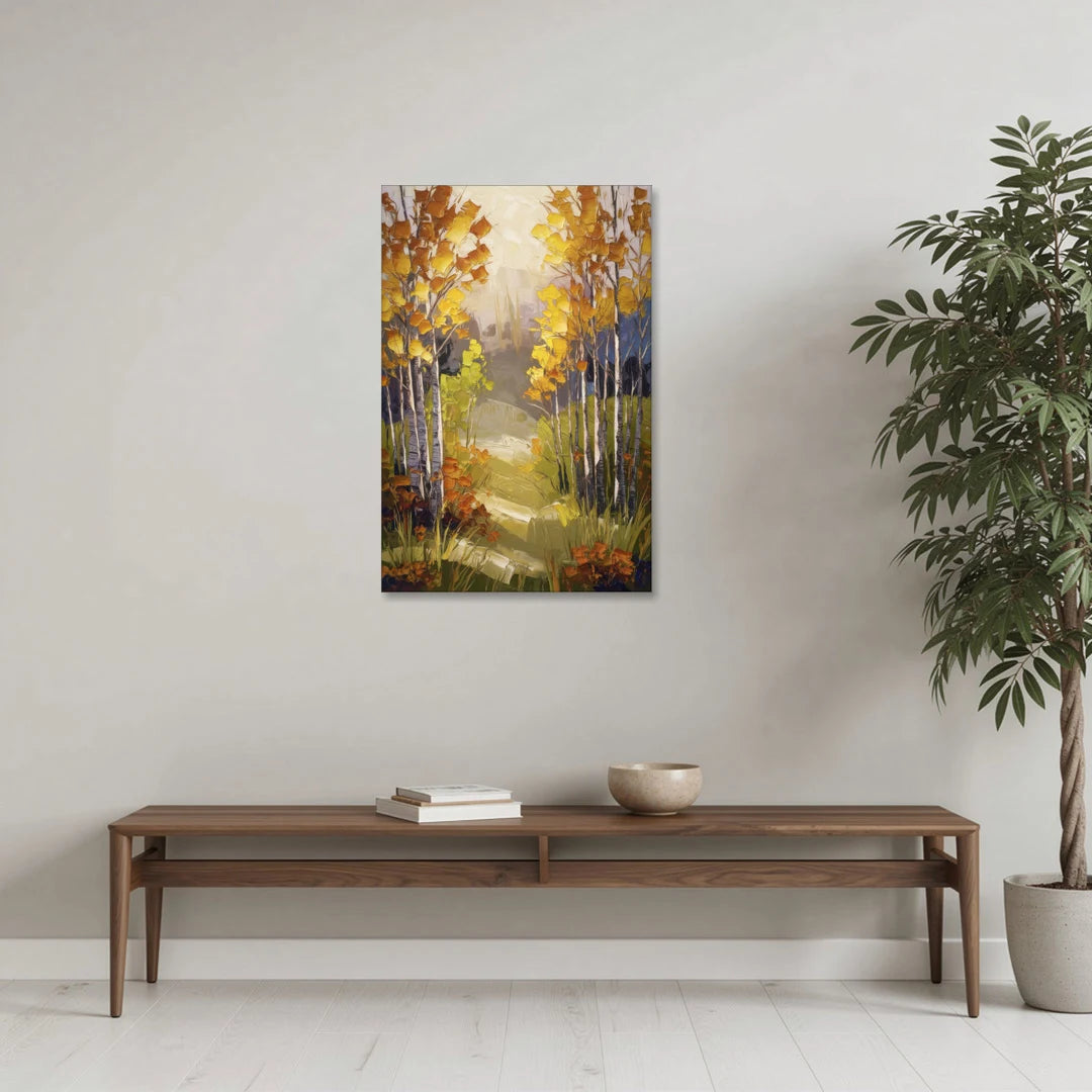 Breckenridge Aspen Forest Autumn - Canvas Wall Art - Coffee Table - 24x36