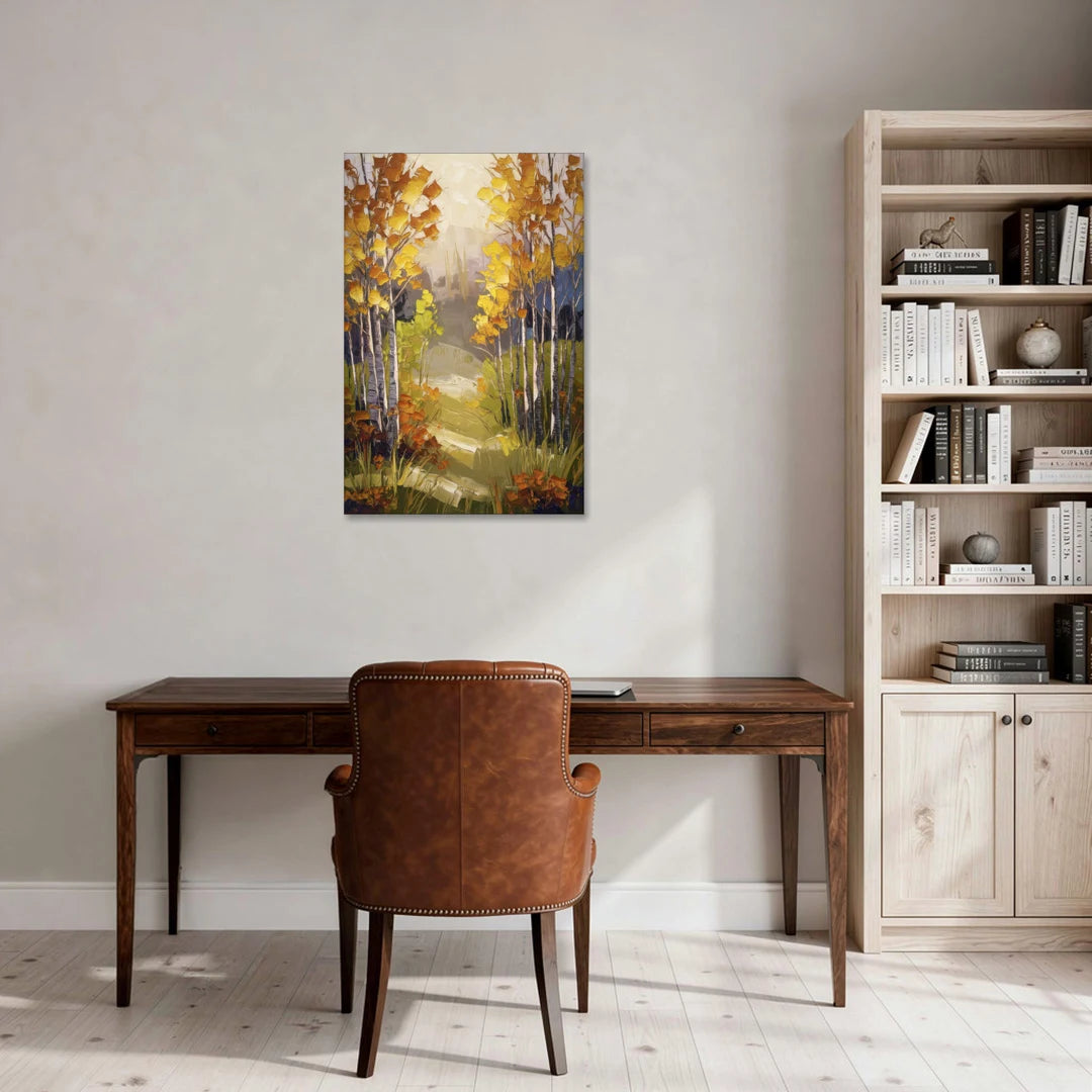 Breckenridge Aspen Forest Autumn - Canvas Wall Art - Office - 24x36