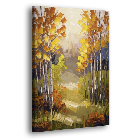 Breckenridge Aspen Forest Autumn - Canvas Wall Art - Side