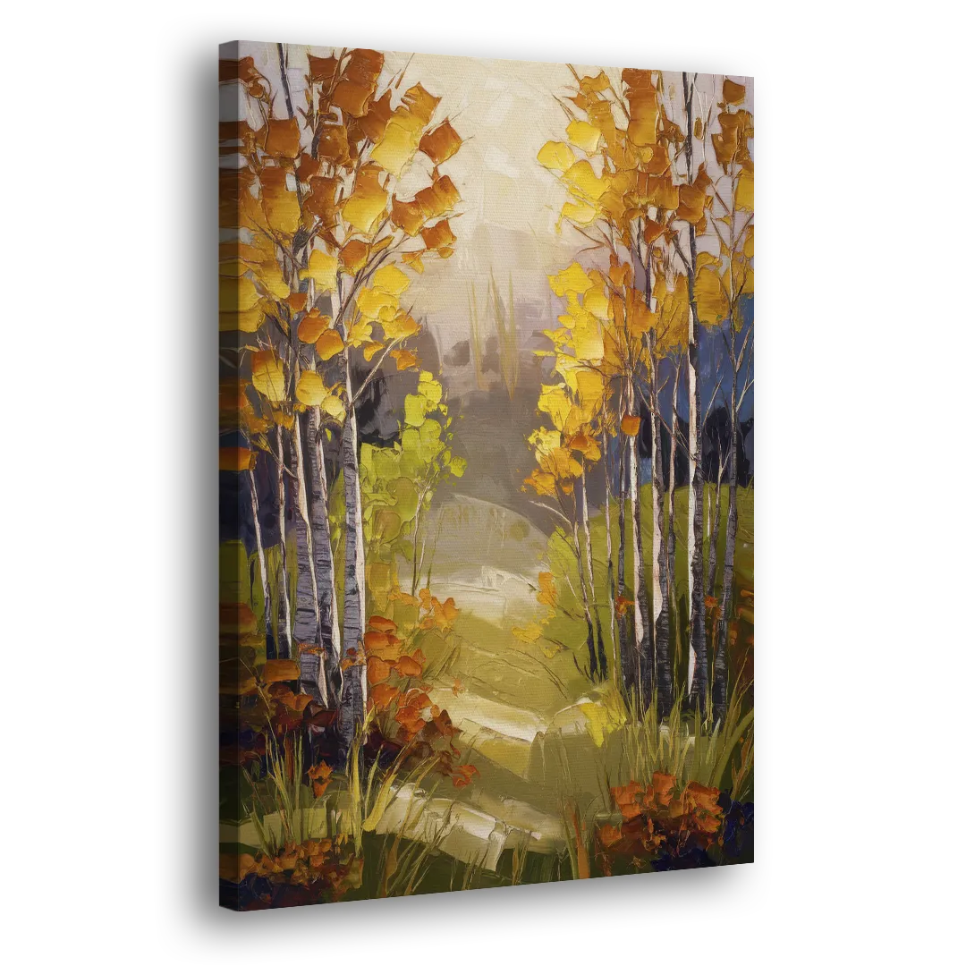 Breckenridge Aspen Forest Autumn Side - Canvas Wall Art