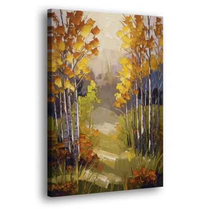 Breckenridge Aspen Forest Autumn Side - Canvas Wall Art
