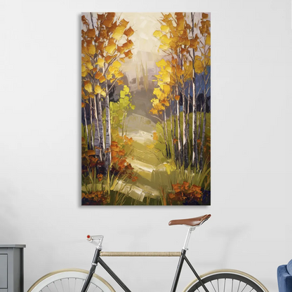 Breckenridge Aspen Forest Autumn Living Room - Canvas Wall Art