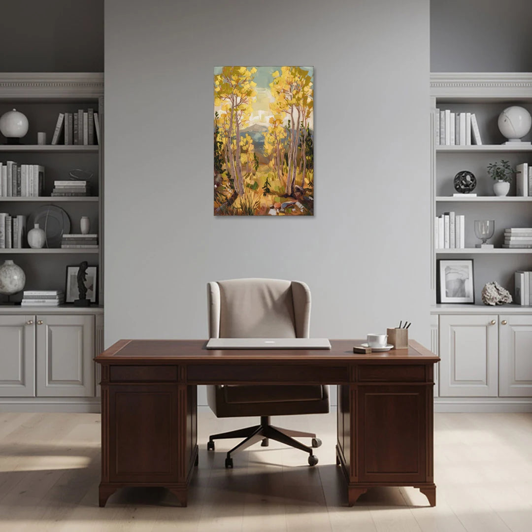 Breckenridge Aspen Forest - Canvas Wall Art - Office - 24x36