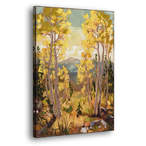 Breckenridge Aspen Forest - Canvas Wall Art - Side