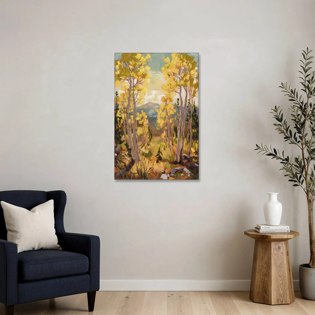 Breckenridge Aspen Forest - Canvas Wall Art - Sofa - 24x36