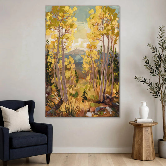 Breckenridge Aspen Forest - Canvas Wall Art - Sofa - 40x60