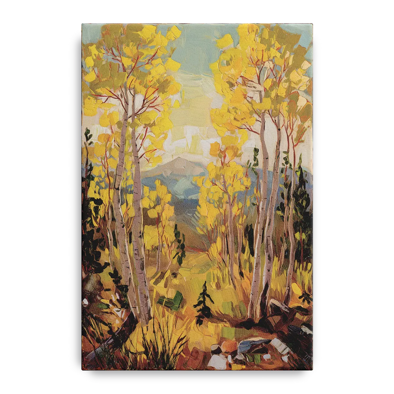 Breckenridge Aspen Forest Front - Canvas Wall Art