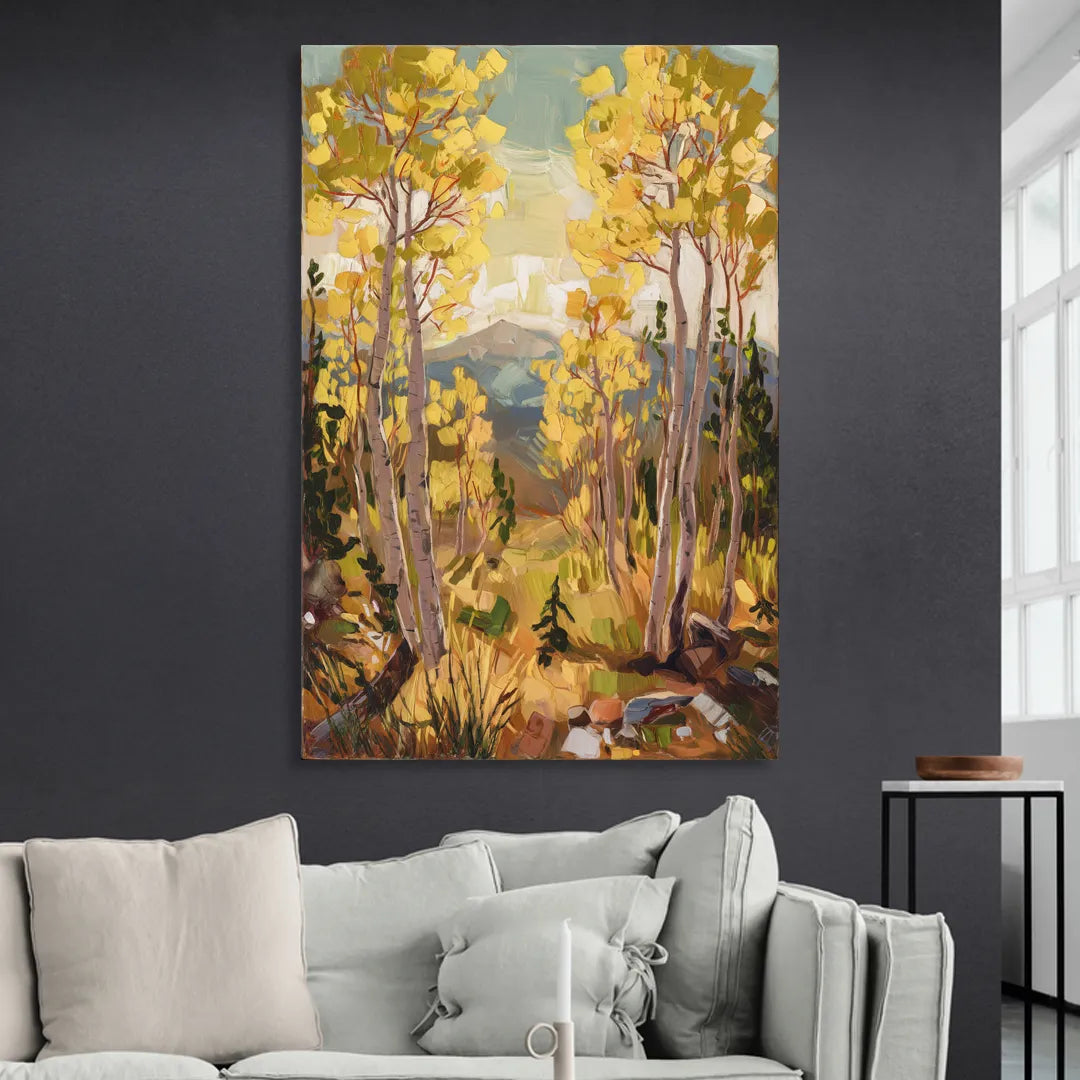Breckenridge Aspen Forest Living Room - Canvas Wall Art