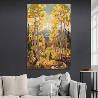 Breckenridge Aspen Forest Living Room - Canvas Wall Art