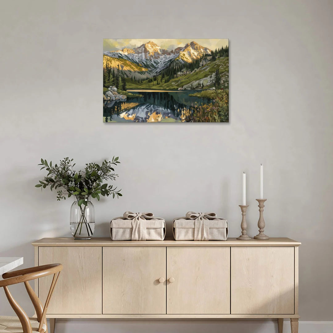 Breckenridge Colorado Rockies - Canvas Wall Art - Coffee Table - 36x24