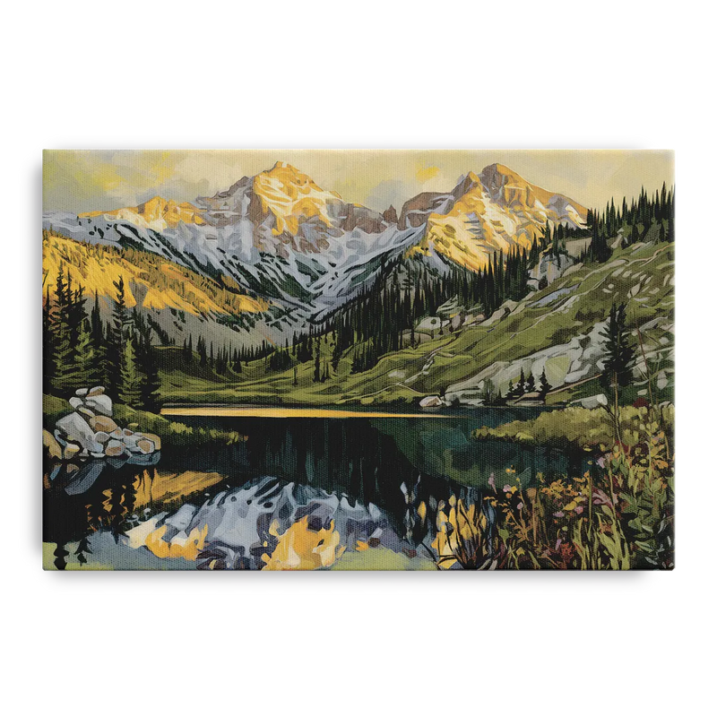 Breckenridge Colorado Rockies Front - Canvas Wall Art