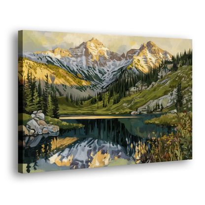 Breckenridge Colorado Rockies Side - Canvas Wall Art