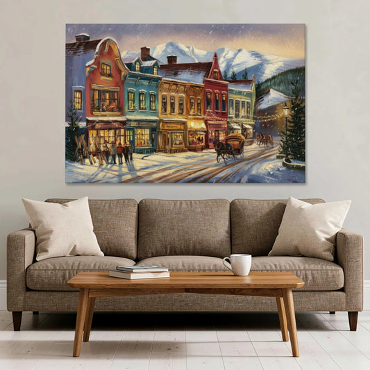 Breckenridge Historic Downtown - Canvas Wall Art - Sofa - 60x40
