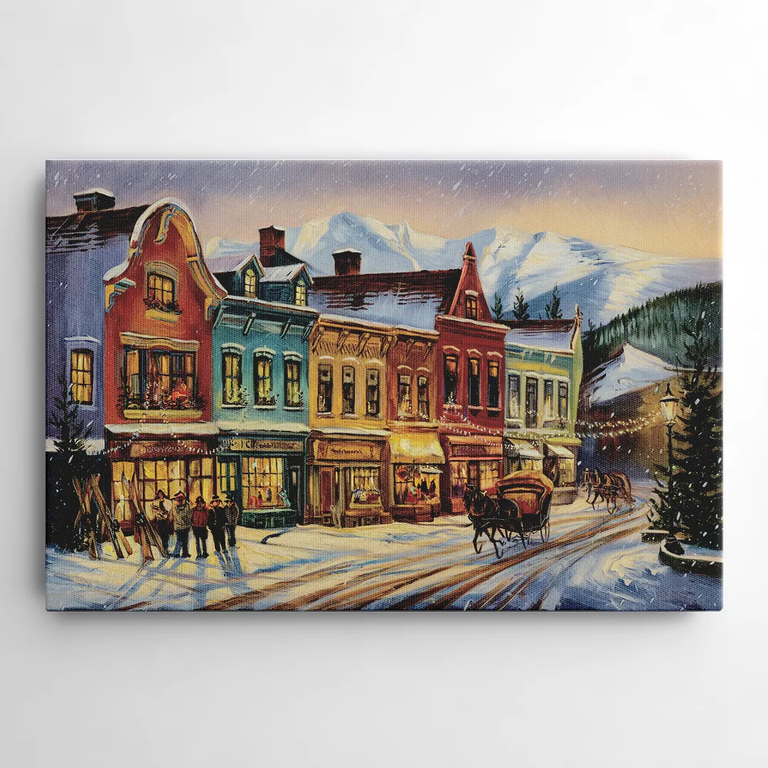Breckenridge Historic Downtown - Canvas Wall Art