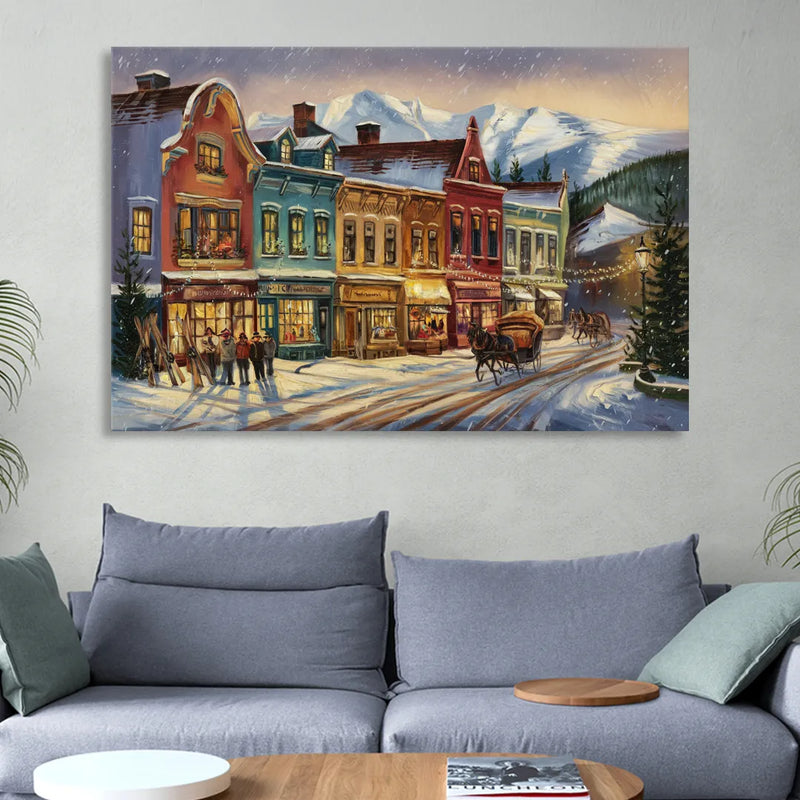 Breckenridge Historic Downtown Sitting Room - Canvas Wall Art