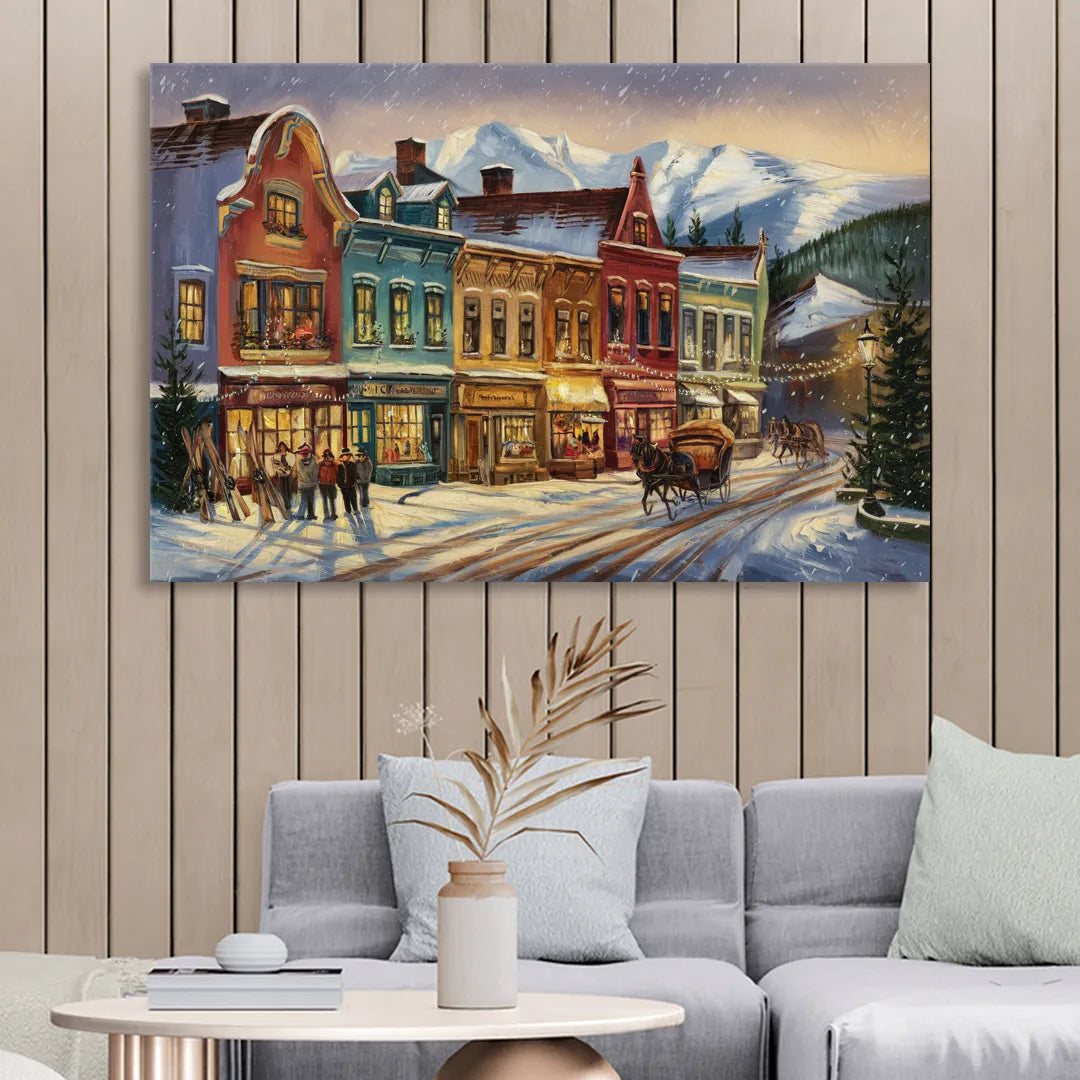 Breckenridge Historic Downtown Living Room - Canvas Wall Art